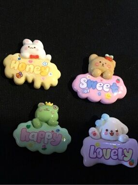 Cute Multicolor mini magnet set- Honey, Sweet, Happy, Lovely
